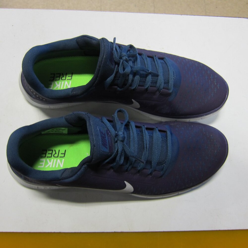 Nike Free Run 3.0 Men's 13 Plum/Navy Blue/White Shoe's 511457-504 - Picture 6 of 9